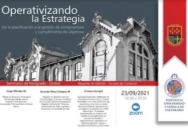 Magíster en Gestión efectuó Seminario “Operativizando la Estrategia”