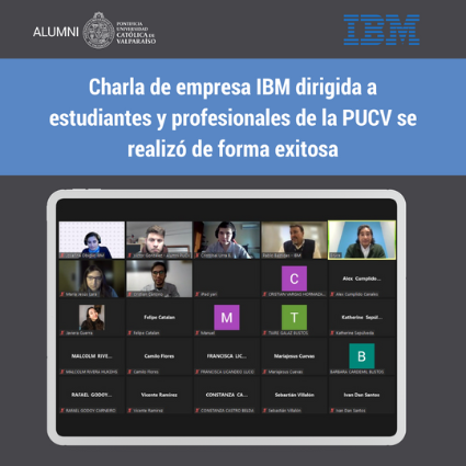 Charla de empresa IBM dirigida a estudiantes y profesionales de la PUCV se realizó de forma exitosa - Foto 1