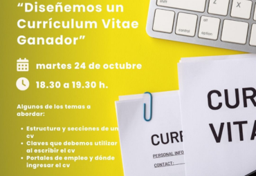 Charla de Inserción Laboral N° 1: "Diseñemos un currículum vitae ganador"