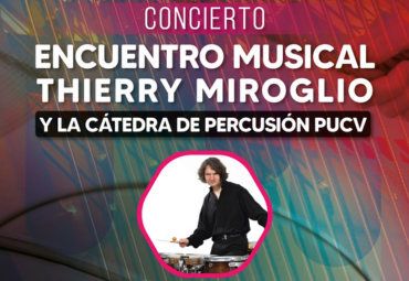 Percusionista Thierry Miroglio ofrecerá concierto en IMUS PUCV