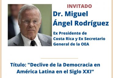 PUCV invita a conferencia internacional “Declive de la democracia en América Latina en el Siglo XXI”