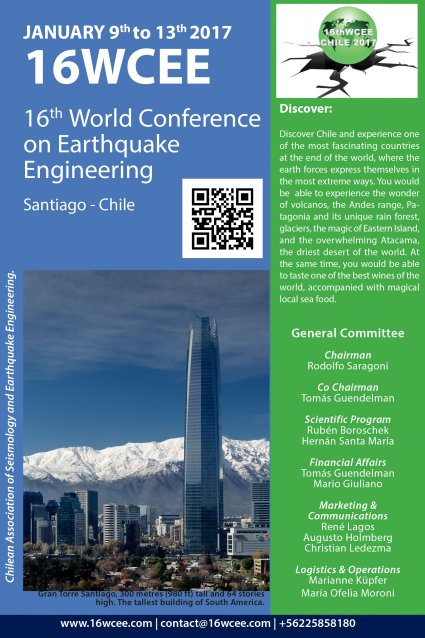 EIC co-organiza La 16ta conferencia mundial de ingeniería sísmica