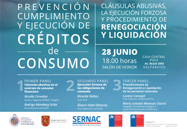 Seminario "Prevención, Cumplimiento y Ejecución de créditos de consumo. Cláusulas abusivas, la ejecución forzosa y procedimientos de renegociación y liquidación"