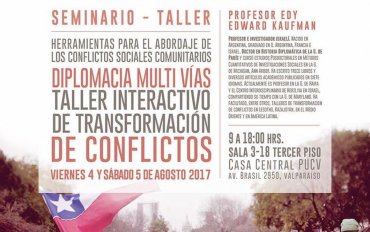 Seminario Taller "Herramientas para el abordaje de los conflictos sociales comunitarios. Diplomacia Multi Vías". Taller Interactivo de Transformación de Conflictos