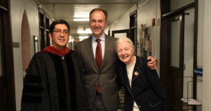 Profesor Salas es recibido en ceremonia oficial por pasantía en Dominican University