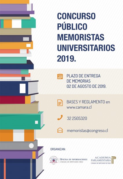 Postulaciones Concurso Público Memoristas Universitarios Cámara de Diputados