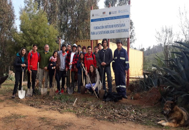 Escuela de Educación Física PUCV lideró trabajo de reforestación en el Parque CRUV