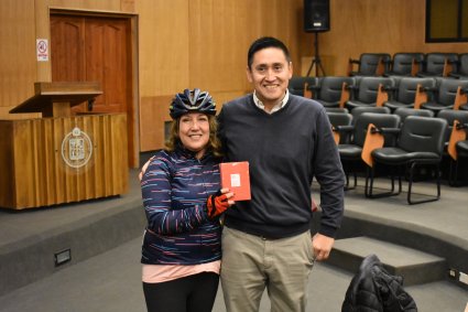 La comunidad de la Escuela Las Pataguas visita Agronomía en el marco de su tradicional cicletada