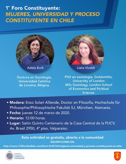 1º Foro Constituyente: Mujeres, Universidad y Proceso Constituyente en Chile