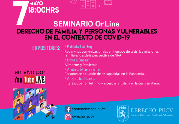 Seminario Online: Derecho de Familia y Personas Vulnerables en el contexto de COVID-19