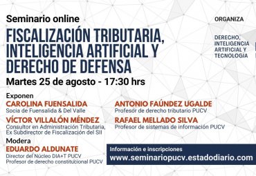 Seminario Online: Fiscalización tributaria inteligencia artificial y derecho de defensa