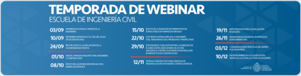 Escuela de Ingeniería Civil realiza ciclo de Webinars abiertos a la comunidad