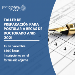 Taller de Preparación para postular a Becas de Doctorado ANID 2021