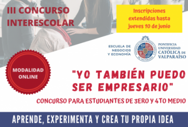 Plazo extendido: III Concurso Interescolar: "Yo también puedo ser empresario"