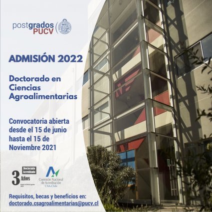 Doctorado en Ciencias Agroalimentarias inicia su proceso de admisión 2022