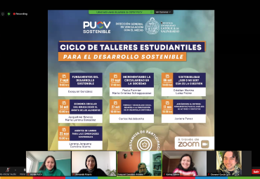 Con alta participación comenzó Ciclo de Talleres Estudiantiles para el Desarrollo Sostenible en la PUCV