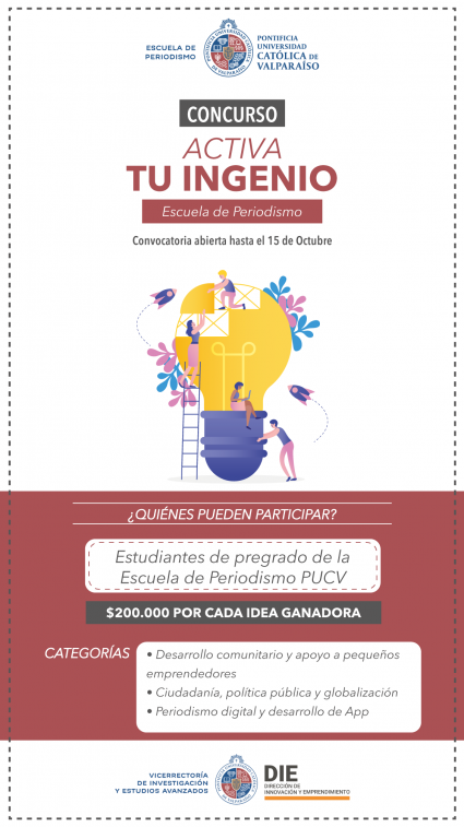 Concurso Activa tu ingenio Escuela de Periodismo PUCV