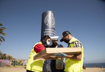 Limpieza de playa Caleta Portales recolecta más de 200 kilos de desechos