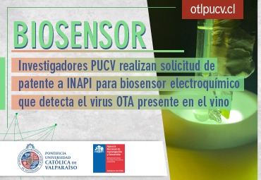 Investigadores PUCV realizan solicitud de patente para biosensor electroquímico que detecta el virus OTA presente en el vino