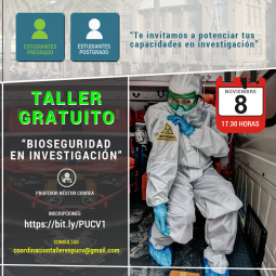 Taller gratuito "Bioseguridad en investigación"