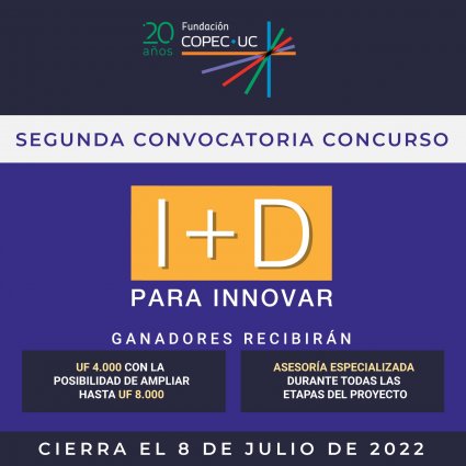 Concurso I+D para Innovar abre convocatoria para su segunda versión