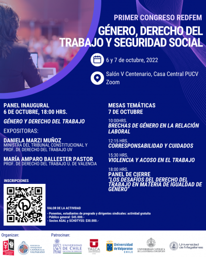 Primer Congreso de la REDFEM "Género, derecho del trabajo y seguridad social"