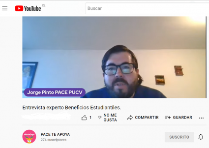 PACE PUCV realiza charla de beneficios en Educación Superior