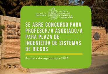 Concurso para profesor/a asociado/a plaza de Ingeniería de Sistemas de Riegos