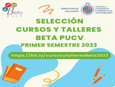 cursos y talleres beta 1 semestre 2023