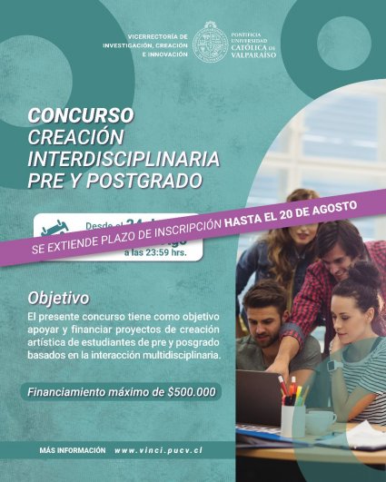 Concurso “Creación Interdisciplinaria Pre y Postgrado”