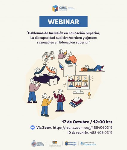 17 de octubre | Webinar “Hablemos de Inclusión en Educación Superior"