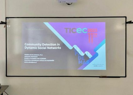 Profesor Ramiro Saltos participó en TICEC 2023