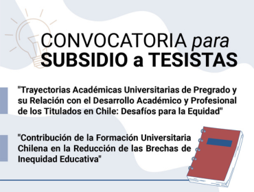 Convocatorias para Subsidio a Tesistas