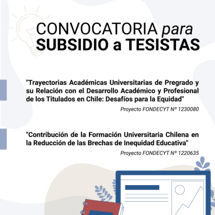 Convocatorias para Subsidio a Tesistas